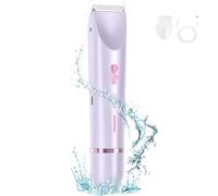 RONGJUEOZ Rasoir Ezme, The Trimmie 2.0 par Ezme, rasoirs électriques 2 en 1, Rasoir Silky Glow, Rasoir à Double tête étanche Humide et Sec, Rasoir pour Le Corps 2 en 1 pour Femmes Glowshave (Purple)