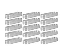 RONGKUN Lot de 15 moules à tartelettes ovales perforés en acier inoxydable pour la cuisson, (500231491)