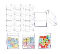 RONGKUN Lot de 24 boîtes Cadeau Transparentes en Plastique pour Chocolat, Bonbons, présentoir à, boîte Cadeau pour fête, Mariage, Saint-Valentin