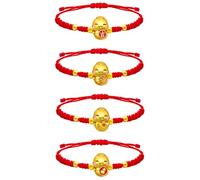 Ronglry Bracelet en corde rouge pour le Nouvel An chinois du serpent 2025 - Bracelet tressé à la main - Pour homme et femme, adjustable, Tresse, Pas de gemme
