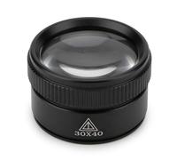 Rongon Mini loupe de lecture de poche portable 30x 30 x 40 mm pour bijoutier, timbres, cartes, antiquités, magazines électroniques