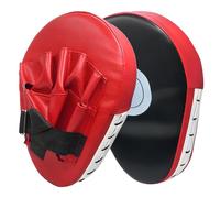 Rongrongago 1 Paire de Patte d'ours Boxe, PU Pao Boxe, Mitaines de Punch Incurvés, Destinés à L'entraînement au Muay Thai, Taekwondo, Karaté, aux Arts Martiaux et à Boxes (Rouge)