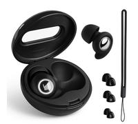 Rongrongago Bouchon D'oreille pour Dormir, 45dB Boule Quies Réutilisables Réduisant le Bruit pour Dormir, avec 3 Paires D'embouts en Silicone, pour Concentration, Dormir, Voyage, Sensibilité