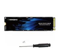 RONGSHU 2To SSD NVMe PCIe4.0 Gen 4×4, Format M.2 2280 pour PC Gaming, Vitesse Séquentielle Jusqu'à 5 100 Mo/s, Disque Dur Interne TLC NAND 3D avec Cache SLC - Compatible PC