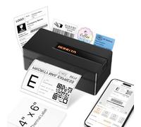 Rongta Imprimante d'étiquettes d'expédition thermique Bluetooth : étiqueteuse sans fil 4 x 6 pour petites entreprises - Compatible avec Windows, Mac, iPhone et Android, largement utilisée pour Amazon