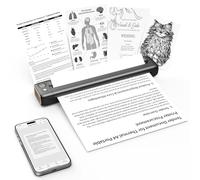Rongta Imprimante portable, Bluetooth et WiFi sans encre pour voyage, compatible avec téléphone Android iOS et ordinateur portable, prend en charge les lettres américaines de 21,6 x 27,9 cm pour