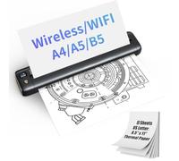 Rongta Imprimante thermique compacte F81, connexion Bluetooth, compatible avec iOS/Android, parfaite pour la maison ou le bureau, livrée avec 8 feuilles de papier thermique