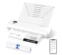 Rongta Imprimantes portables sans fil pour voyage, WiFi et Bluetooth, imprimante thermique mobile sans encre pour l'école, le bureau, la maison, compatible avec Android, iOS et ordinateur portable