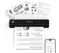 Rongta Imprimantes thermiques portables sans fil pour voyage, imprimante mobile Bluetooth, imprimante sans encre pour l'école, le bureau, la maison, compatible avec Android, iOS et ordinateur portable