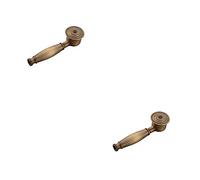 rongweiwang 2 Ensemble de Vintage Salle De Bains De Poche Pommeau De Douche Portable Mur Monté Robinet De Bain Pulvérisateur Douchettes Titulaire Antique Bronze, Bronze antique 2pièces