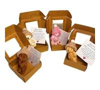 rongweiwang 4 Ours en Peluche Contenant des Ours de Motivation, Un en Peluche câlin utilisé comme Accessoires de Bureau et Cadeaux Saint-Valentin