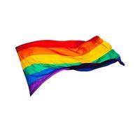 rongweiwang 90x150cm Drapeau LGBT Lesbiennes Gay Pride Amical Drapeau coloré fierté Gay Lesbienne Rainbow Flag Homosexuel Accessoires décoratifs