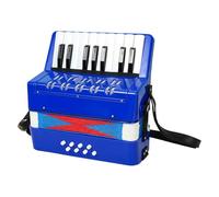 rongweiwang Accordéon, Instrument de Musique Jouet de Fabrication Durable, pour permettre pour aux Petites Mains Profiter d'une expérience Musicale Qui Peut cultiver Leur Talent , Bleu , 23 x 10 x