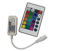 rongweiwang Accueil DC5V 12V 24V Bluetooth sans Fil WiFi contrôleur du contrôleur pour 5050 LED RGB/RGBW IR RF Contrôleur LED, 24Key IR RGB WiFi