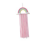 rongweiwang Adorable décoration murale avec porte-nœuds en macramé, idéal pour tous les nœuds à cheveux. Idée cadeau parfaite pour une jeune fille. Organisateur de à