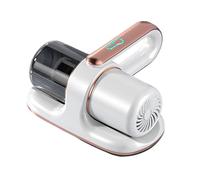 rongweiwang Aspirateur à main pour matelas profonds, adapté au nettoyage des oreillers, des vêtements et du canapé, aspirateur à matelas sans fil et puissant, désinfectant UV sans fil, blanc