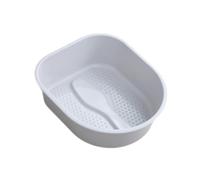 rongweiwang Baignoire pour les pieds - Bain de pieds polyvalent pour secs et crevassés - Pédicure pour hommes, Gris, 38.5x33x11.5cm