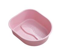 rongweiwang Baignoire pour les pieds - Bain de pieds polyvalent pour secs et crevassés - Pédicure pour hommes, Rose, 38.5 x 33 x 11.5 cm