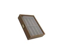 rongweiwang Boîte de rangement de lunettes soleil en bois, vitrine lunettes, rangement élégant pour plusieurs paires soleil et, boîte, étui à