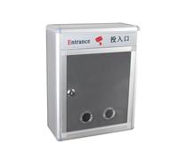 rongweiwang Boîte pour aux Lettres Murale verrouillable, Organiseur de dépôt de clés, Cadre en Alliage d'aluminium, Collecte sécurisée et Durable, boîte pour aux Lettres extérieure en métal