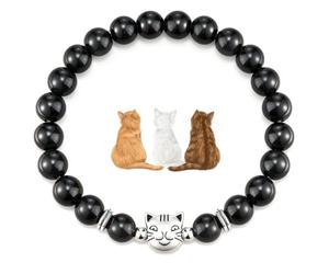 rongweiwang Bracelet chat, coffret cadeau, Attraction d'argent, Surprise pour chat fou, bijoux pour dame, toutes les Occasions, saint-valentin