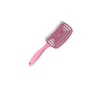 rongweiwang Brosse plate aérée creuse, idéale pour les cheveux bouclés, démêlante et respirante. Parfaite pour démêler les cheveux mouillés, fins et bouclés.