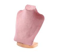 rongweiwang Ce présentoir à bijoux élégant offre une présentation exceptionnelle pour la vente au détail un usage personnel. Conçu pour une utilisation à long terme, il est, Velours Rose, 23 cm