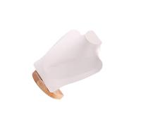 rongweiwang Ce présentoir à bijoux élégant offre une présentation exceptionnelle pour la vente au détail un usage personnel. Conçu pour une utilisation à long terme, il est, PU blanc, 23 cm