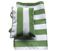 rongweiwang Chaise de Plage Portable et imperméable, idéale pour la détente en extérieur. Tissu Alternatif Adaptable. Chaise de Plage en Toile, Bande Verte