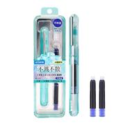 rongweiwang Chefs-d'œuvre avec stylo plume générique pour le dessin, poignée antidérapante, papeterie pour l'école, stylo à encre rechargeable en plastique, tapez+2