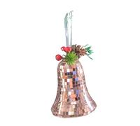 rongweiwang Cloches décoratives, décorations à suspendre, idées tendance, décorations idéales pour sapin de Noël, accessoires, Or rose