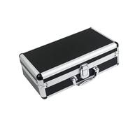 rongweiwang Coffret Porte-Outils à Main en Aluminium Durable. Espace suffisant pour Tous Les Outils Essentiels. Idéal pour Les Professionnels souhaitant Une, Noir et argenté, 30 x 17 x 9.5 cm