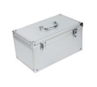 rongweiwang Coffret Porte-Outils à Main en Aluminium Durable. Espace suffisant pour Tous Les Outils Essentiels. Idéal pour Les Professionnels souhaitant Une, Noir et argenté, 30 x 17 x 16 cm