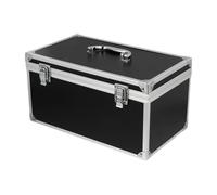 rongweiwang Coffret Porte-Outils à Main en Aluminium Durable. Espace suffisant pour Tous Les Outils Essentiels. Idéal pour Les Professionnels souhaitant Une, Noir et argenté, 29 x 16 x 15 cm