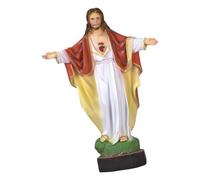 rongweiwang Collection de charmantes figurines de sculptures catholiques représentant Jésus, idéale pour une décoration Noël raffinée au bureau à l'église, et qui s'intègre harmonieusement à tout