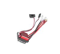 rongweiwang Contrôleur de vitesse électronique robuste avec ESC à balais 60A pour voitures et bateaux RC hautes performances, avions et drones, servomoteurs à balais.