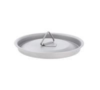 rongweiwang Couvercle léger en titane pour tasse à eau, idéal pour la randonnée et la cuisson. Résistant à la chaleur, il s'enlève facilement et est très pratique utiliser.