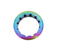 rongweiwang Couvercles de Bague de Volant d'inertie, Anneaux Verrouillage Cassette vélo en Alliage Titane étanches, Multicolores