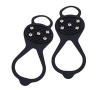 rongweiwang Crampons antidérapants à Pointes Haute résistance, indispensables pour évoluer en Terrain Glissant Lors d'aventures d'escalade.
