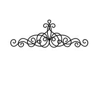 rongweiwang Décoration Murale en métal Rustique Unique, ornée de volutes, Qui apporte Une Touche de Vie à Votre Salon Jardin. Design et Artisanat raffinés.