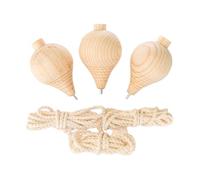 rongweiwang Dessus Non Peints en Bois Jouets Vierges renforcement des compétences Outil d'apprentissage Amusant améliorant la capacité de Coordination par Le Jeu Jouet interactif