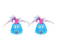 rongweiwang Deux Gadgets de Bureau Amusants en Silicone en Forme de Monstre. Gâchettes avec des caractéristiques et des Designs distinctifs. Adultes, Enfants, Bleu