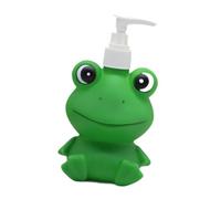 rongweiwang Distributeur de savon amusant, bouteille à pompe vide et rechargeable pour enfants, cadeau de salle bain, cerf brun, Grenouille
