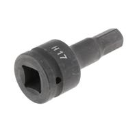 rongweiwang Douilles à Impact 3/4 à Embout Hexagonal, durabilité Accrue, Finition phosphatée, Outil Professionnel pour Usage Commercial Occasionnel. Tête hexagonale, Noir, 17 mm
