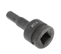 rongweiwang Douilles à Impact 3/4 à Embout Hexagonal, durabilité Accrue, Finition phosphatée, Outil Professionnel pour Usage Commercial Occasionnel. Tête hexagonale, Noir, 14 mm