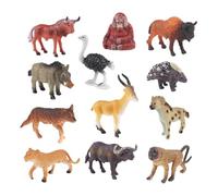 rongweiwang Ensemble de Figurines d'animaux de qualité supérieure et très détaillées, Jouets éducatifs à Collectionner représentant des Animaux africains réalistes pour Enfants, Figurines décoratives