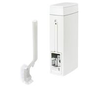 rongweiwang Ensemble de Nettoyage pour Salle de Bain : Poubelle avec Brosse intégrée pour Une Utilisation optimale l'espace, Ensemble Brosse WC avec Couvercle.