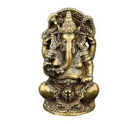 rongweiwang Etc. Sculpture d'éléphant Ganesha en méditation, pièce magnifique pour cadeau et collection. Statue de Ganesha assis, statue de Bouddha, figurine du dieu hindou éléphant.