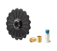 rongweiwang Galet de dérailleur arrière innovant pour vélo avec Guide à Dents Profondes améliorant Les Performances et réduisant Les Risques de déraillement. Guide de Roue, Noir, 17T