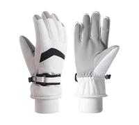 rongweiwang Gants de Ski d'hiver imperméables et Chauds pour écran Tactile, pour Hommes et Femmes, ne Vous inquiétez Pas de l'obtention de Gants, Blanc